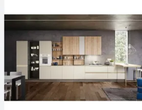 Cucina moderna bianca Aran con penisola Marilyn a soli 8500€