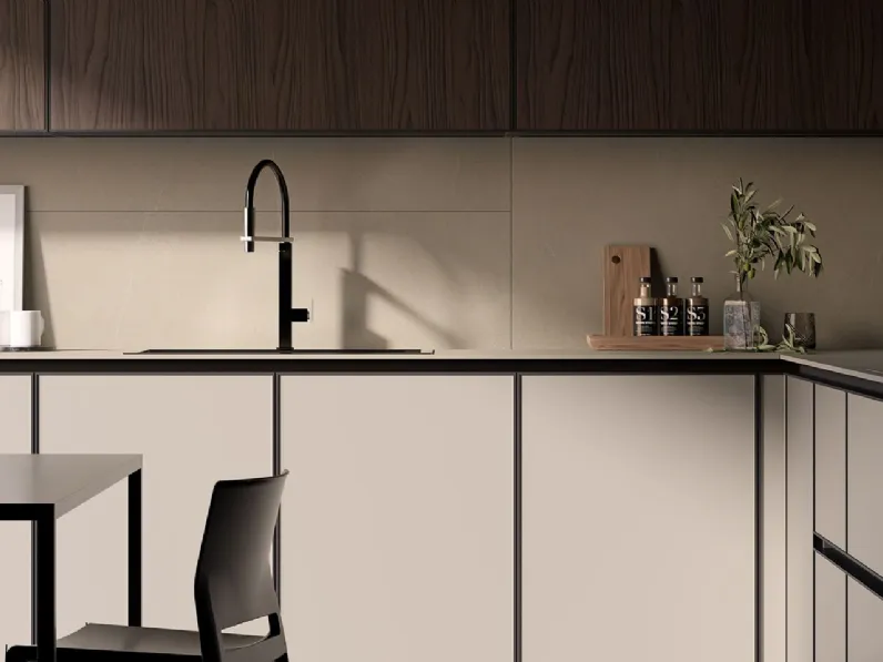 Cucina moderna bianca Arredo3 lineare Kronos in offerta