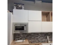 Cucina Net cucine moderna ad angolo bianca in laminato materico New kelly white