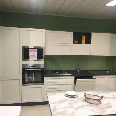 Cucina moderna bianca Net cucine lineare Elsa in Offerta Outlet