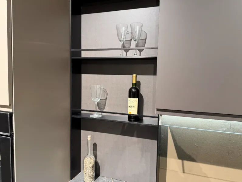 Cucina con isola moderna tortora Mobilturi Kelly a soli 6800 Euro