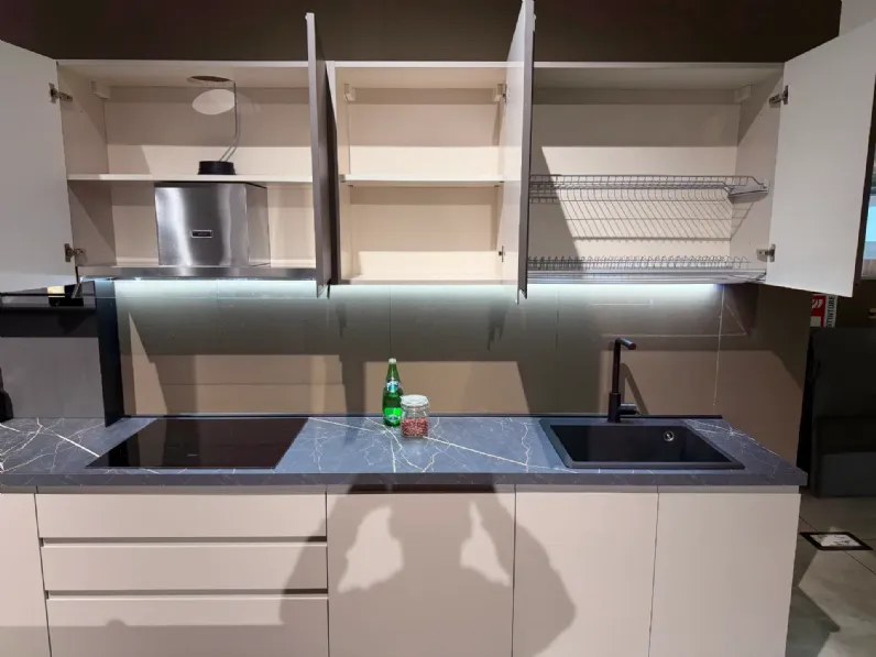 Cucina con isola moderna tortora Mobilturi Kelly a soli 6800 Euro