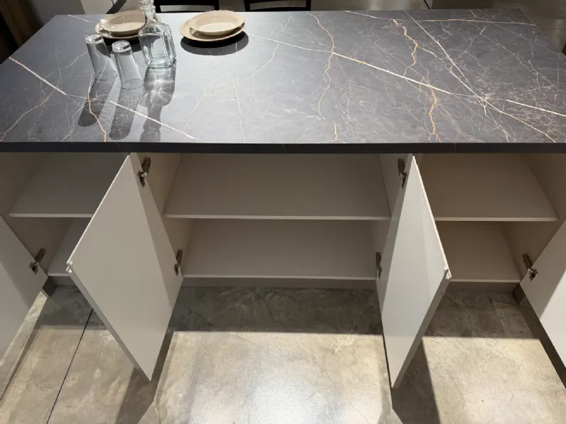 Cucina con isola moderna tortora Mobilturi Kelly a soli 6800 Euro