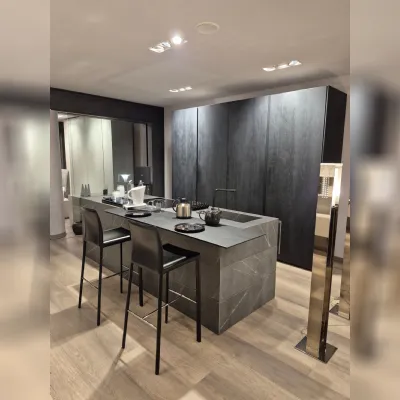 Cucina moderna con isola Skill Modulnova a prezzo scontato