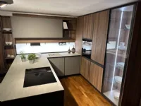 Cucina Kronos moderna noce con penisola Arredo3 scontata 60%