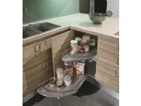 cucina con penisola moderna essenza rovere e white opaco in offerta convenienza