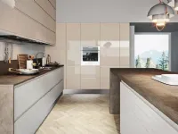 Cucina moderna con penisola Nuovi mondi cucine  minimal gola integrata a prezzo ribassato