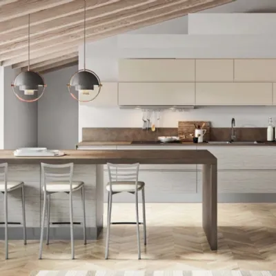 Cucina moderna con penisola Nuovi mondi cucine  minimal gola integrata a prezzo ribassato