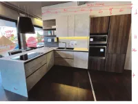 Vendi la cucina Domino di Primacucine a prezzo scontato! Moderna con penisola, non lasciartela sfuggire!