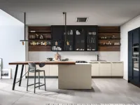 Cucina a prezzo scontato con penisola moderna Round5 Arredo3