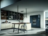 Cucina a prezzo scontato con penisola moderna Round5 Arredo3