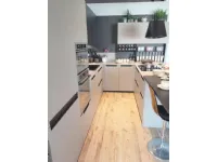 Cucina moderna con penisola Time pet opaco cappuccino Gentili group a prezzo ribassato