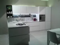 Cucina moderna con penisola Veneta cucine Cucina veneta cucine modello oyster silk a prezzo ribassato