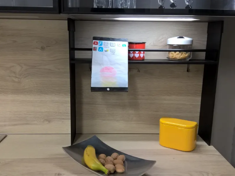 Cucina moderna grigio Ar-tre lineare Cemento scontata