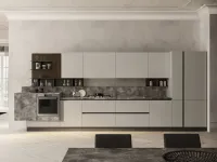 Cucina moderna grigio Artec lineare Lungomare scontata