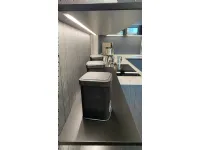 Cucina moderna grigio Binova ad angolo Bluna scontata