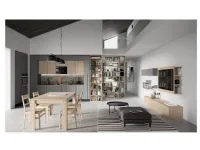 Cucina moderna grigio Colombini casa lineare Quadra scontata