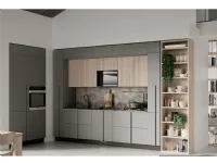 Cucina moderna grigio Colombini casa lineare Quadra scontata