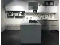 Cucina moderna grigio Lube cucine ad angolo Immagina plus lux in offerta