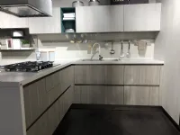 Cucina moderna grigio Lube cucine ad angolo Immagina plus lux in offerta