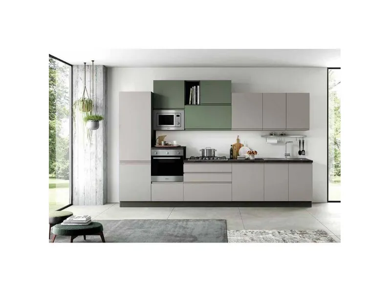 Cucina in laminato opaco Net: -30% su architetto outlet!