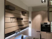 Cucina moderna grigio Scavolini con penisola Mia scontata