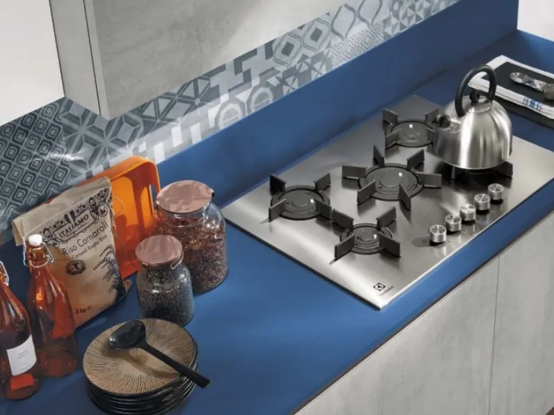 Cucina grigia moderna lineare Stosa Infinity a soli 7110 Euro