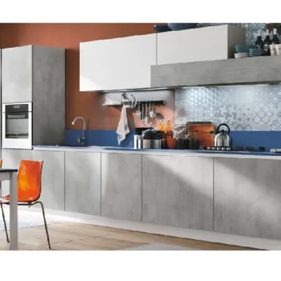 Cucina moderna grigio Stosa cucine lineare Infinity in Offerta Outlet