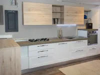 cucina moderna legno white e rovere  in offerta convenienza 