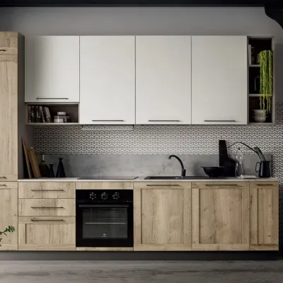 Cucina moderna lineare Ar-due Easy 330 cm a prezzo ribassato