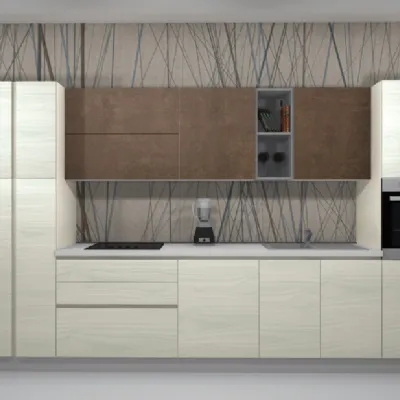 Cucina moderna lineare Arrex Composizione da 393 a prezzo scontato