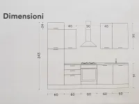 Cucina moderna lineare Artec Paragon 06 a prezzo ribassato