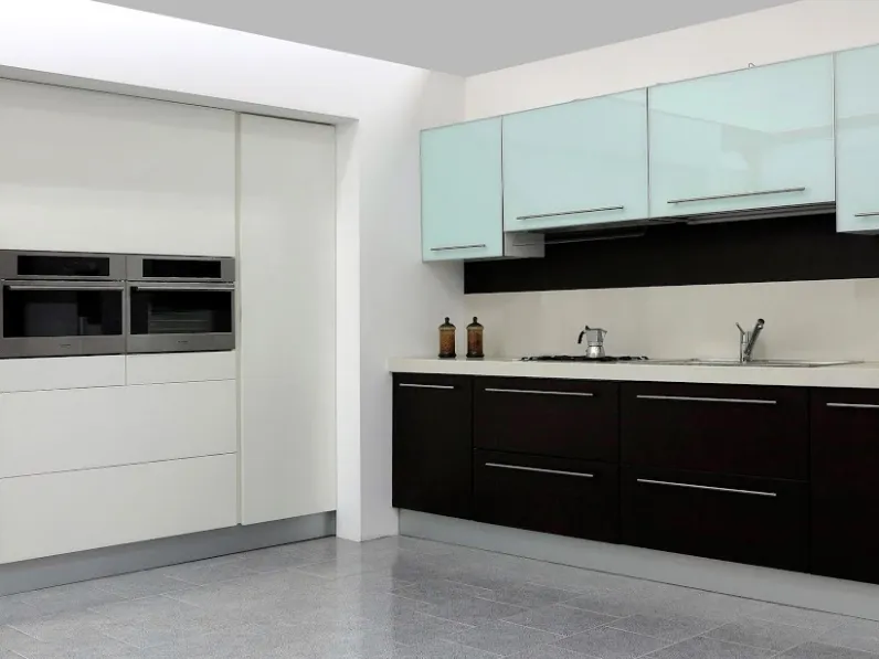 Cucina moderna lineare Artigianale U822 sonia a prezzo ribassato