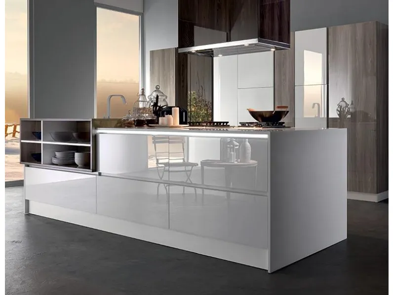 Cucina moderna lineare Astra cucine Zen a prezzo scontato