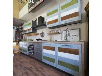 Nuovi mondi cucine: ante in legno colorato, moderna ed eco-vintage. -59%!