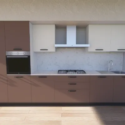 Cucina moderna lineare Cucina cloe composizione  b Artigianale a prezzo scontato