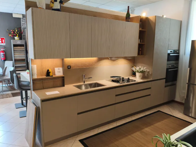 Cucina moderna lineare Cucina kali cemento Arredo3 a prezzo scontato