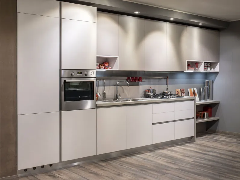 Cucina moderna lineare Diotti.com Six a prezzo ribassato