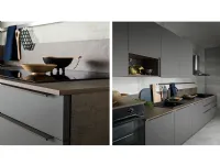 Cucina lineare in laminato materico altri colori Easy 020 * a prezzo scontato