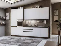 Cucina bianca moderna lineare Gianna t Md work a soli 3966