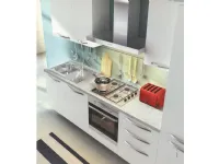 Cucina moderna lineare rivenditore Mottes Mobili