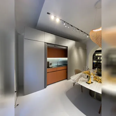 Cucina moderna lineare Na 106 cucina kali' pocket glass arredo3 Arredo3 a prezzo ribassato