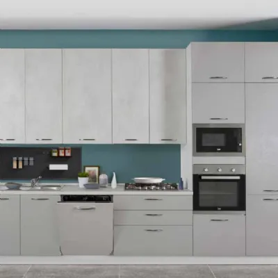 Cucina moderna lineare Net cucine New smart a prezzo ribassato