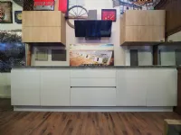 Cucina moderna lineare Nuovi mondi essential minimal  white a prezzo scontato