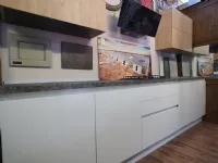 Cucina moderna lineare Nuovi mondi essential minimal  white a prezzo scontato