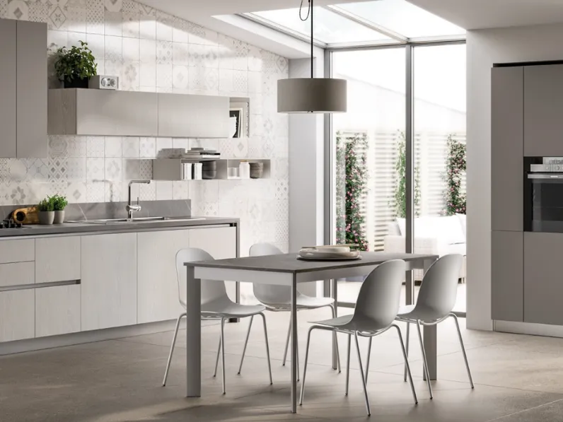 Cucina moderna lineare Scavolini Evolution a prezzo scontato