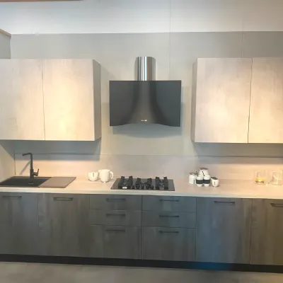 Cucina moderna lineare Spring Dibiesse a prezzo ribassato