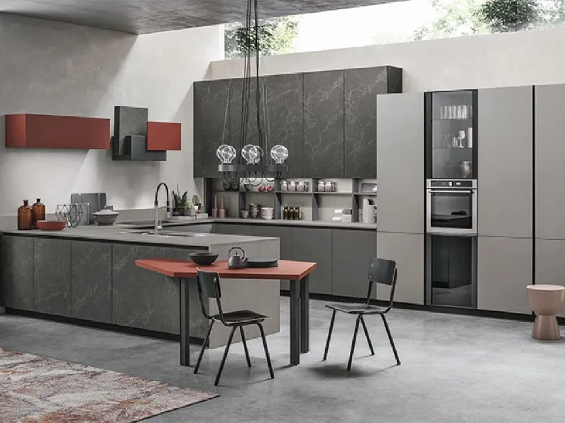 Cucina moderna lineare Stosa Metropolis a prezzo scontato