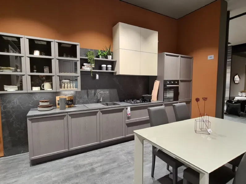 Cucina moderna lineare Stosa Newport a prezzo ribassato