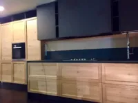 Cucina moderna lineare Ar-tre Infinity rovere nodato - paolo biordi designer a prezzo ribassato